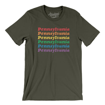 Pennsylvania Pride Men/Unisex T-Shirt-Army-Allegiant Goods Co. Vintage Sports Apparel