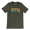 Tulsa Oklahoma Pride Men/Unisex T-Shirt-Army-Allegiant Goods Co. Vintage Sports Apparel