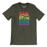 San Francisco California Pride Men/Unisex T-Shirt-Allegiant Goods Co. Vintage Sports Apparel