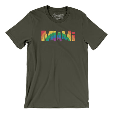 Miami Florida Pride Men/Unisex T-Shirt-Allegiant Goods Co. Vintage Sports Apparel