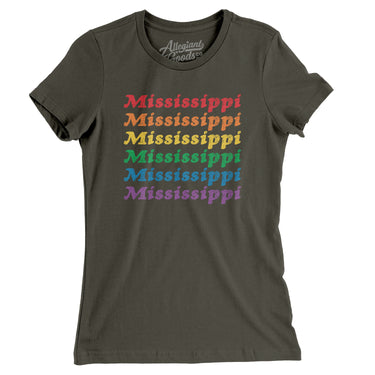 Mississippi Pride Women's T-Shirt-Allegiant Goods Co. Vintage Sports Apparel