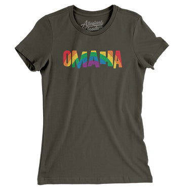 Omaha Nebraska Pride Women's T-Shirt-Allegiant Goods Co. Vintage Sports Apparel