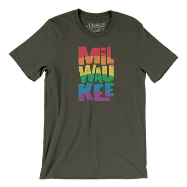Milwaukee Wisconsin Pride Men/Unisex T-Shirt-Allegiant Goods Co. Vintage Sports Apparel