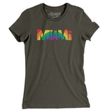 Miami Florida Pride Women's T-Shirt-Allegiant Goods Co. Vintage Sports Apparel