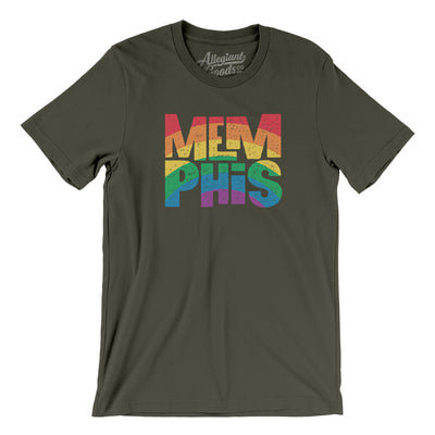 Memphis Tennessee Pride Men/Unisex T-Shirt-Army-Allegiant Goods Co. Vintage Sports Apparel