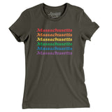 Massachusetts Pride Women's T-Shirt-Allegiant Goods Co. Vintage Sports Apparel
