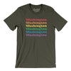 Washington Pride Men/Unisex T-Shirt-Army-Allegiant Goods Co. Vintage Sports Apparel