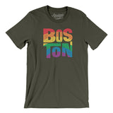 Boston Massachusetts Pride Men/Unisex T-Shirt-Allegiant Goods Co. Vintage Sports Apparel