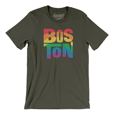 Boston Massachusetts Pride Men/Unisex T-Shirt-Allegiant Goods Co. Vintage Sports Apparel