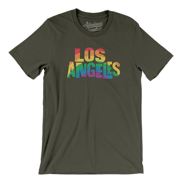 Los Angeles California Pride Men/Unisex T-Shirt-Allegiant Goods Co. Vintage Sports Apparel