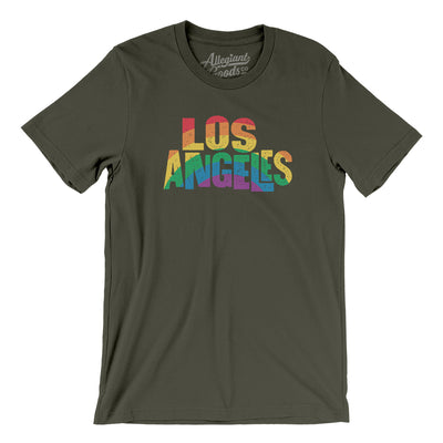 Los Angeles California Pride Men/Unisex T-Shirt-Army-Allegiant Goods Co. Vintage Sports Apparel