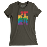 St. Petersburg Florida Pride Women's T-Shirt-Allegiant Goods Co. Vintage Sports Apparel