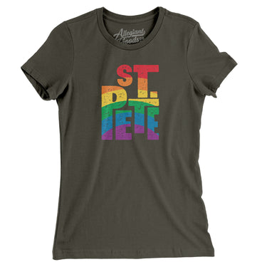 St. Petersburg Florida Pride Women's T-Shirt-Allegiant Goods Co. Vintage Sports Apparel