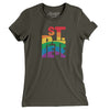 St. Petersburg Florida Pride Women's T-Shirt-Army-Allegiant Goods Co. Vintage Sports Apparel