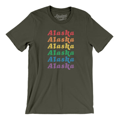 Alaska Pride Men/Unisex T-Shirt-Army-Allegiant Goods Co. Vintage Sports Apparel