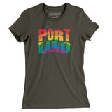 Portland Oregon Pride Women's T-Shirt-Allegiant Goods Co. Vintage Sports Apparel