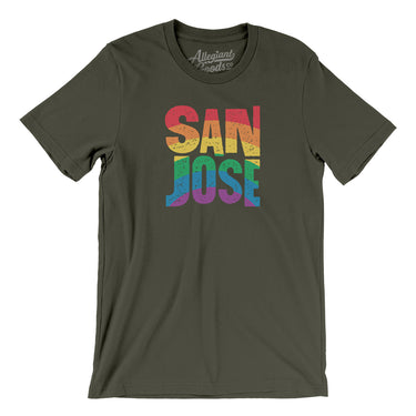 San Jose California Pride Men/Unisex T-Shirt-Allegiant Goods Co. Vintage Sports Apparel
