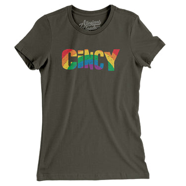 Cincinnati Ohio Pride Women's T-Shirt-Allegiant Goods Co. Vintage Sports Apparel