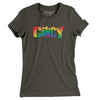 Cincinnati Ohio Pride Women's T-Shirt-Army-Allegiant Goods Co. Vintage Sports Apparel