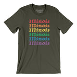 Illinois Pride Men/Unisex T-Shirt-Allegiant Goods Co. Vintage Sports Apparel