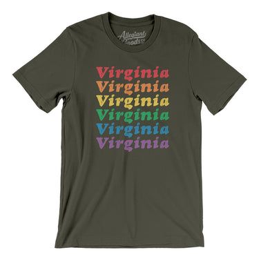 Virginia Pride Men/Unisex T-Shirt-Allegiant Goods Co. Vintage Sports Apparel