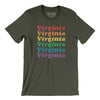 Virginia Pride Men/Unisex T-Shirt-Army-Allegiant Goods Co. Vintage Sports Apparel