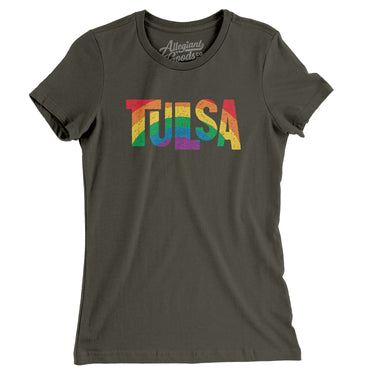 Tulsa Oklahoma Pride Women's T-Shirt-Allegiant Goods Co. Vintage Sports Apparel