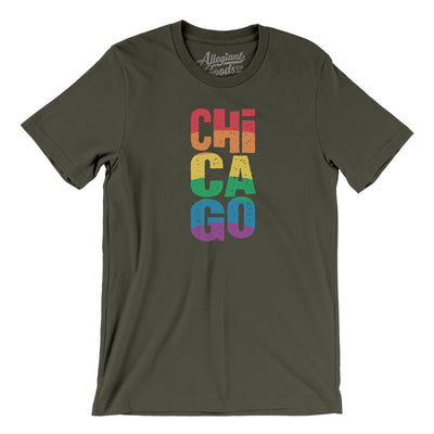 Chicago Illinois Pride Men/Unisex T-Shirt-Army-Allegiant Goods Co. Vintage Sports Apparel