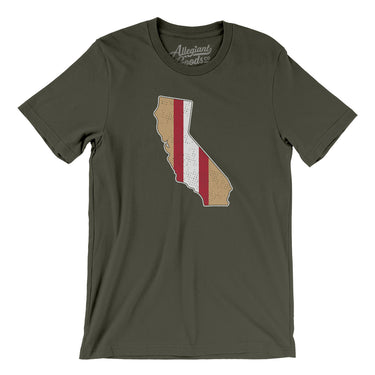 California Helmet Stripes Men/Unisex T-Shirt-Allegiant Goods Co. Vintage Sports Apparel