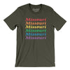 Missouri Pride Men/Unisex T-Shirt-Army-Allegiant Goods Co. Vintage Sports Apparel