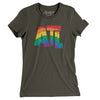 Atlanta Georgia Pride Women's T-Shirt-Army-Allegiant Goods Co. Vintage Sports Apparel