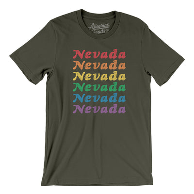 Nevada Pride Men/Unisex T-Shirt-Army-Allegiant Goods Co. Vintage Sports Apparel