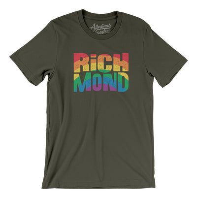 Richmond Virginia Pride Men/Unisex T-Shirt-Army-Allegiant Goods Co. Vintage Sports Apparel