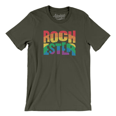 Rochester New York Pride Men/Unisex T-Shirt-Allegiant Goods Co. Vintage Sports Apparel
