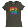 Denver Colorado Pride Women's T-Shirt-Army-Allegiant Goods Co. Vintage Sports Apparel