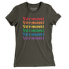 Vermont Pride Women's T-Shirt-Army-Allegiant Goods Co. Vintage Sports Apparel