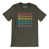 Delaware Pride Men/Unisex T-Shirt-Allegiant Goods Co. Vintage Sports Apparel