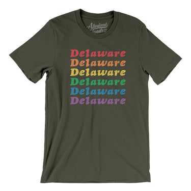 Delaware Pride Men/Unisex T-Shirt-Allegiant Goods Co. Vintage Sports Apparel