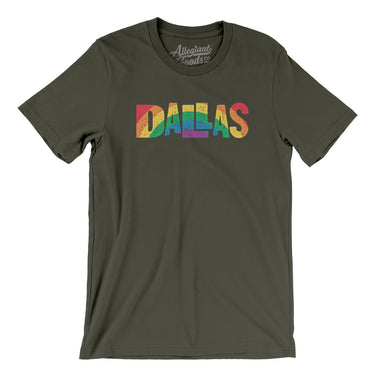 Dallas Texas Pride Men/Unisex T-Shirt-Allegiant Goods Co. Vintage Sports Apparel