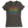 North Dakota Pride Women's T-Shirt-Army-Allegiant Goods Co. Vintage Sports Apparel