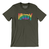 Indianapolis Indiana Pride Men/Unisex T-Shirt-Allegiant Goods Co. Vintage Sports Apparel