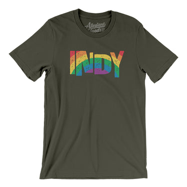 Indianapolis Indiana Pride Men/Unisex T-Shirt-Allegiant Goods Co. Vintage Sports Apparel