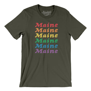 Maine Pride Men/Unisex T-Shirt-Allegiant Goods Co. Vintage Sports Apparel