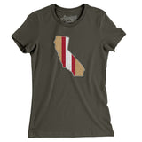 California Helmet Stripes Women's T-Shirt-Allegiant Goods Co. Vintage Sports Apparel
