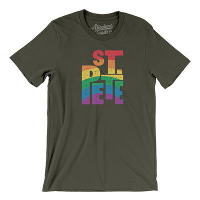 St. Petersburg Florida Pride Men/Unisex T-Shirt-Army-Allegiant Goods Co. Vintage Sports Apparel