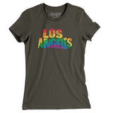 Los Angeles California Pride Women's T-Shirt-Allegiant Goods Co. Vintage Sports Apparel