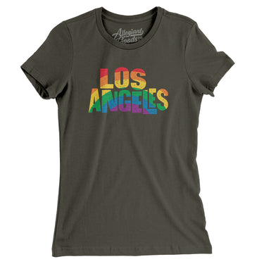 Los Angeles California Pride Women's T-Shirt-Allegiant Goods Co. Vintage Sports Apparel