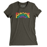 Boise Idaho Pride Women's T-Shirt-Allegiant Goods Co. Vintage Sports Apparel