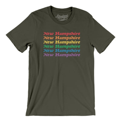 New Hampshire Pride Men/Unisex T-Shirt-Army-Allegiant Goods Co. Vintage Sports Apparel