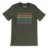 Louisiana Pride Men/Unisex T-Shirt-Army-Allegiant Goods Co. Vintage Sports Apparel